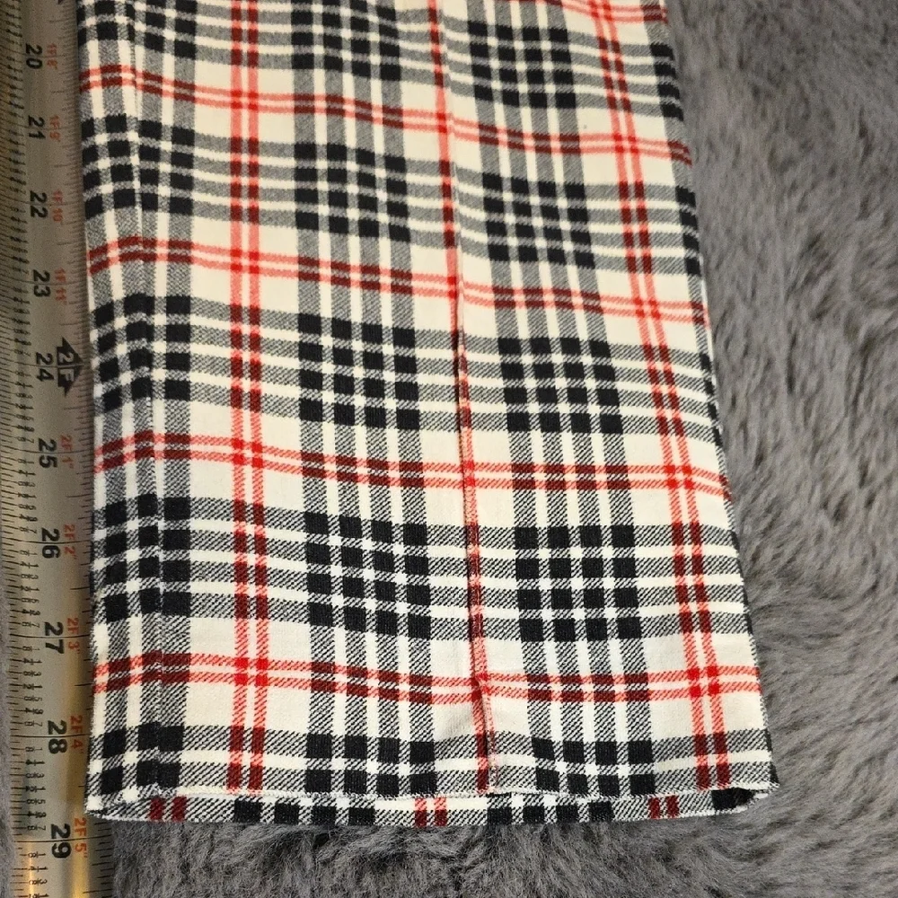 J. McLaughlin Plaid Chinos - Black, Red, White